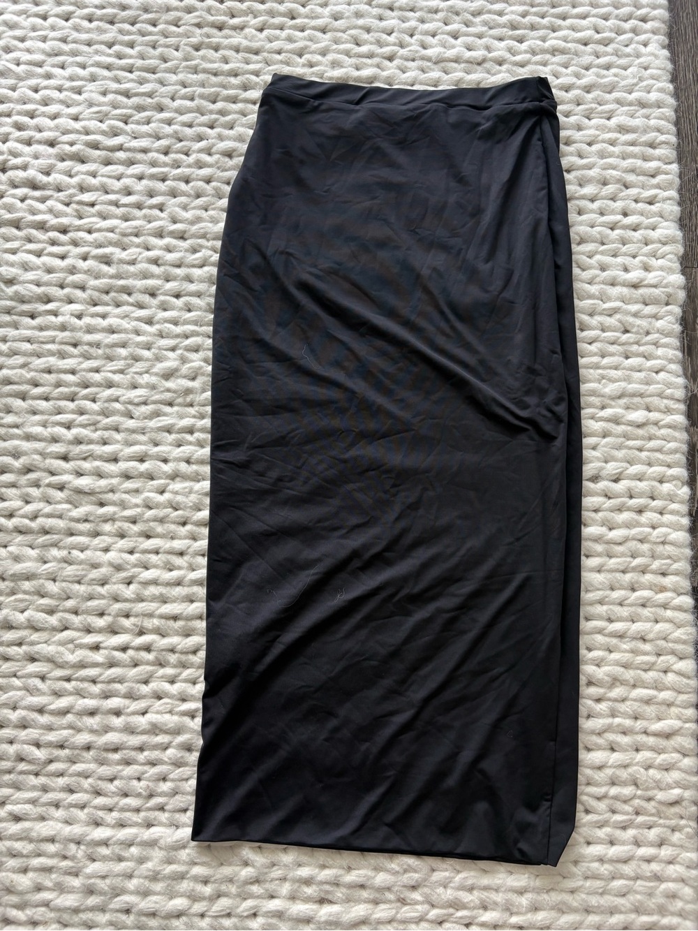 Kookai Black Midi Skirt - Sleek Wrap Detail
Size AU 1